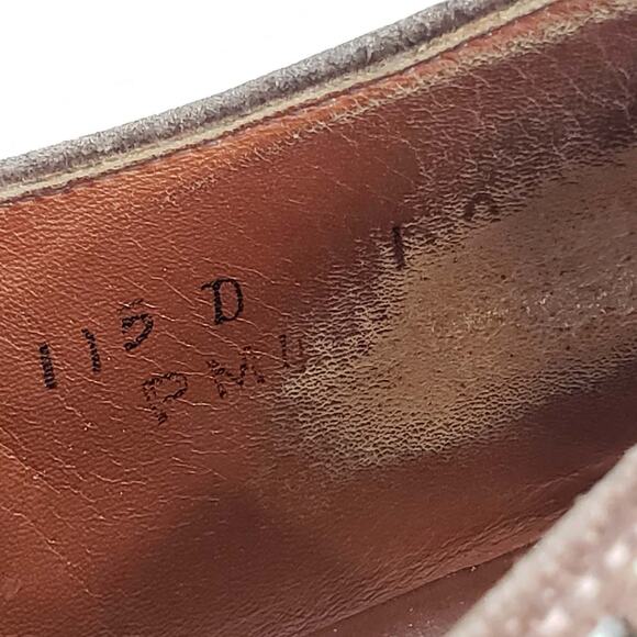 Cole Haan Suede Wingtip Laced Brown Suede Loafer Oxford Shoes Mens Size 11.5 D